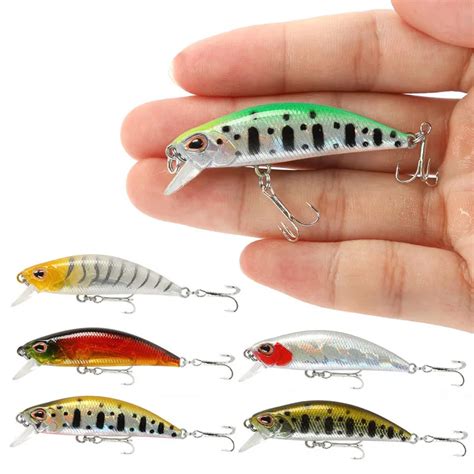 10 Pz Lotto 5g 5 Cm Minnow Fishing Lure Laser Duro Esche Artificiali