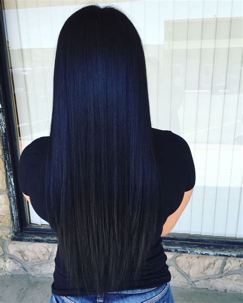 Dark Blue And Black Hair