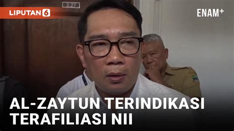 Ada Rekomendasi Bubarkan Ponpes Al Zaytun Ridwan Kamil Perhatikan Hak