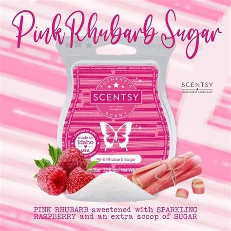 Pink Rhubarb Sugar Scentsy Bar In 2022 Scentsy Scentsy Fragrance