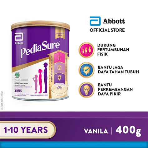 Jual PediaSure Vanila 400 G 1 10th Nutrisi Pertumbuhan Susu