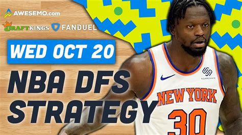 Nba Dfs Strategy 102021 Draftkings And Fanduel Nba Picks Youtube