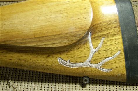 Oak Leaves Custom Gun Stock Carving Gun Engraving