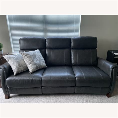 Raymour And Flanigan Leather Power Sofa Aptdeco