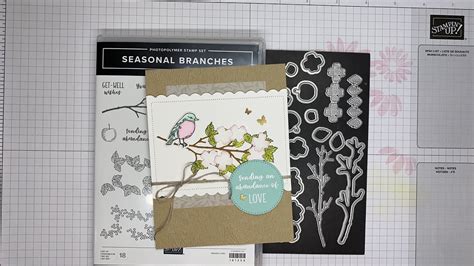 Stampin Up Seasonal Branches Birthday Card Tutorial YouTube