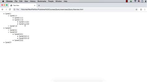 Tree View Using Jquery Part 1 Youtube