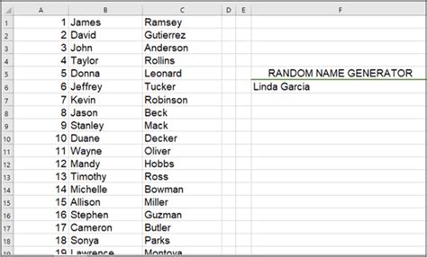 How To Generate Random Names In Excel Easy Formula