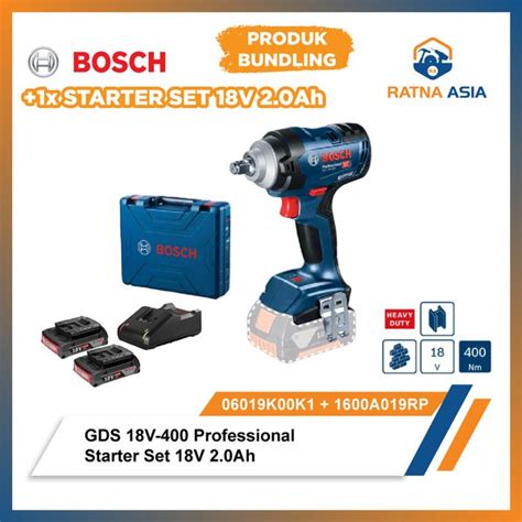 Jual Cordless Impact Wrench Bosch Gds V Starter Set V