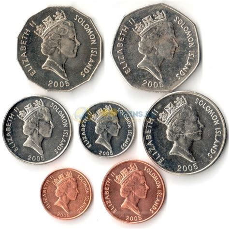 Соломоновы острова 2005 набор 7 монет
