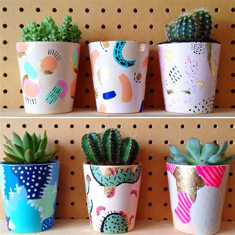 Lots Of Original Designs From Our Paint A Planter Workshop Diy