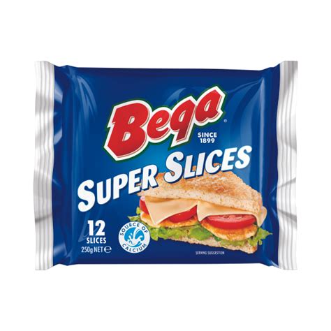 Bega Super Slices Processed Cheese 24x250g Global Food Products