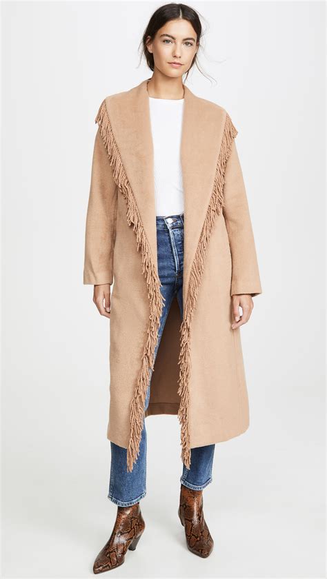 Line And Dot Linda Fringe Coat