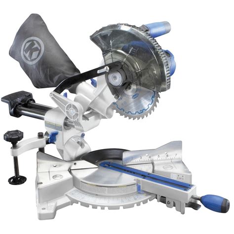 Kobalt 7 14 In 9 Amp Single Bevel Sliding Laser Compound Miter Saw At