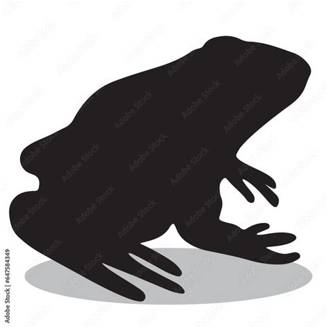 Frog Silhouette Cute Frog Vector Silhouette Cute Frog Cartoon