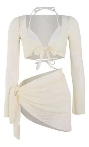 Bikini De Manga Larga En Bikini De Cuatro Piezas Para Levant Cuotas Sin Inter S