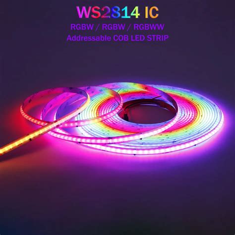 Ws Rgbw Fcob Led Strip Light Leds Spi Addressable Ic Dream Color