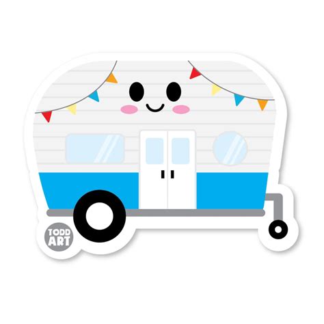 Camper Vinyl Sticker Cute Camper Sticker T Party Favor Water