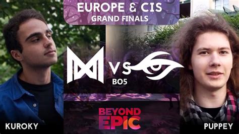 Nigma Vs Team Secret Game Bo Beyond Epic Eu Cis Playoffs Youtube