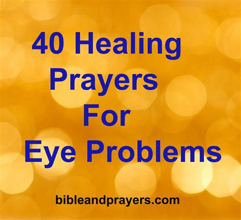 40 Healing Prayers For Eye Problems Bibleandprayers