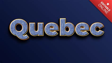 Quebec Textura Vaqueras Generador De Efectos De Texto