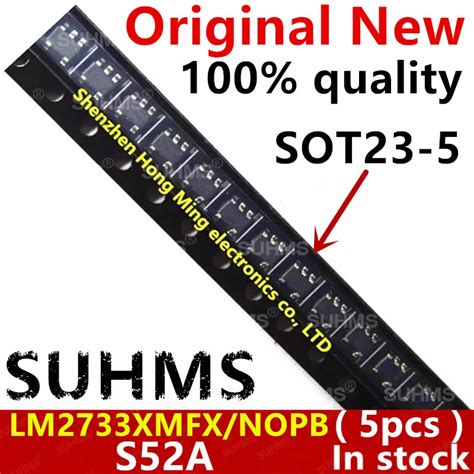 5piece 100 New S52A LM2733 LM2733X LM2733XMF LM2733XMFX LM2733XMF