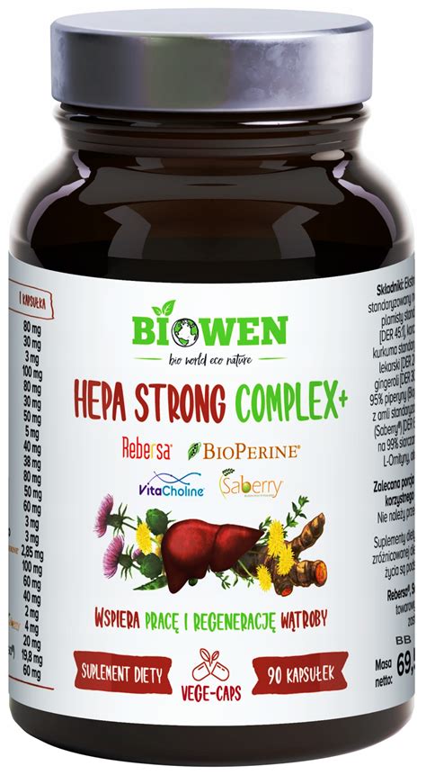 Biowen Hepa Strong W Troba Detox Ostropest Karczoch Kurkuma Berberyna