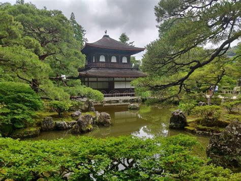 Ginkakuji Temple in Kyoto with Garden Stock Image - Image of garden ...