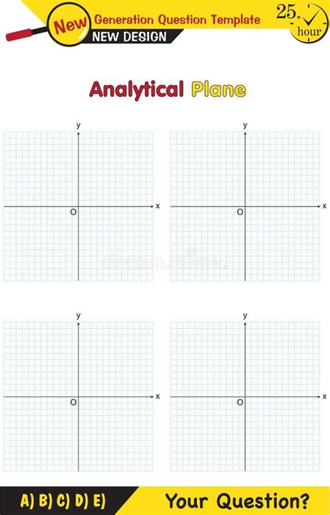 The Cartesian Plane In Mathematics Stock Vector Illustration Of