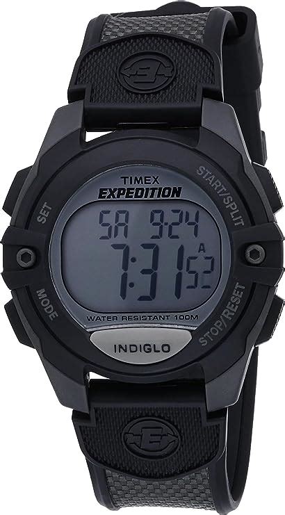 Timex Mens T40941 Expedition Full Size Digital Cat Charcoalblack Resin Strap Watch