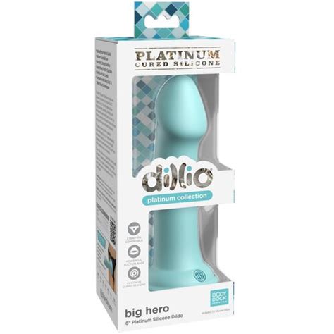 DILLIO Sexy Shop Plavi Silikonski Dildo Platinum Cured Silicone