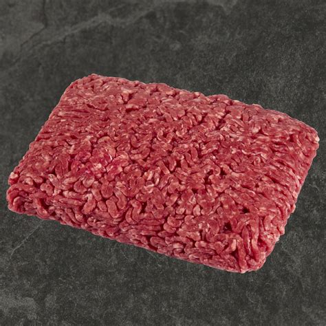 93 Lean 7 Fat Lean Ground Beef 1 Lb Tray Fresh All Natural