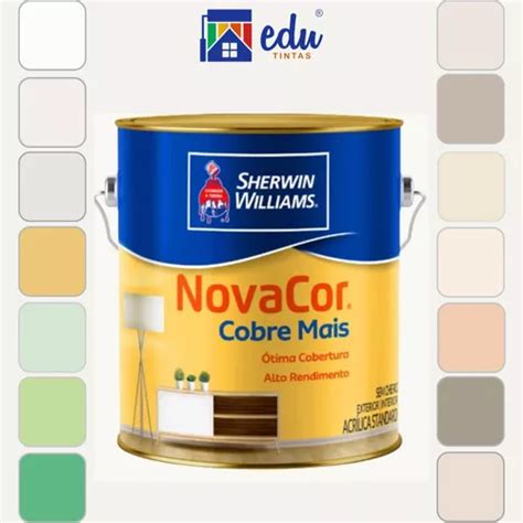 Tinta Novacor Cobre Mais Standard Fosco L Sherwin Willi Cor Palha