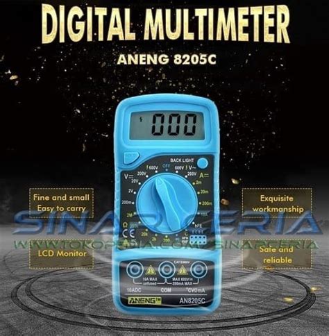 Jual Digital Multimeter ANENG AN8205C Dc Voltmeter Ammeter Di Lapak