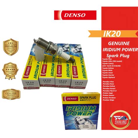 Denso Iridium Power Spark Plug Ik Set Pcs Shopee Malaysia