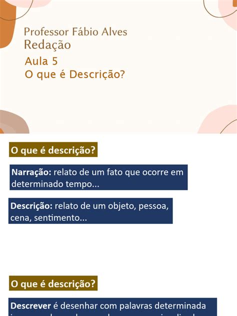O Que Significa Descrita - O Que É Descrição | PDF | Adjetivo | Vermelho