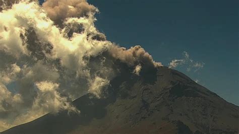 Volc N Popocat Petl Registra Exhalaciones N