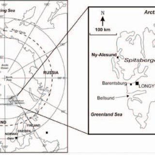 Location map showing Spitsbergen and Ny-Alesund | Download Scientific ...