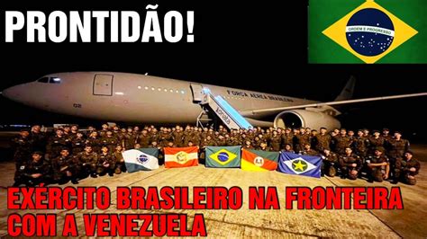 MILITARES DO EXÉRCITO BRASILEIRO VÃO PARA A FRONTEIRA A VENEZUELA