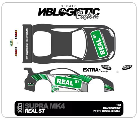 Hot Wheels Toyota Supra Custom Universal Waterslide Decal Scale Eur Picclick It
