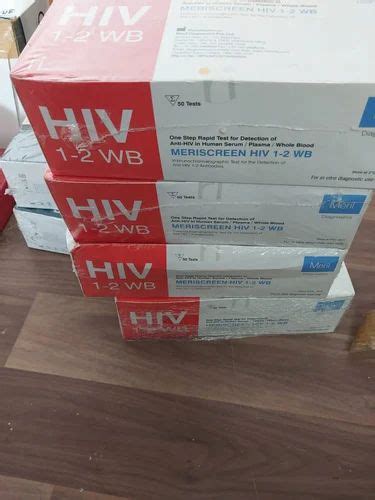 Meril Hiv 1 2 Test Kit Number Of Reactions Preps Kit 50 Kits At Rs