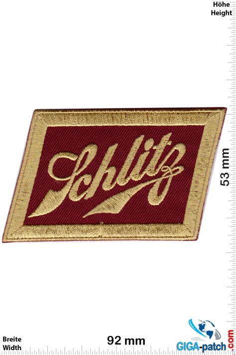 Schlitz - Schlitz Bier- Patch- Aufnäher" - Aufnäher Shop / Patch - Shop ...