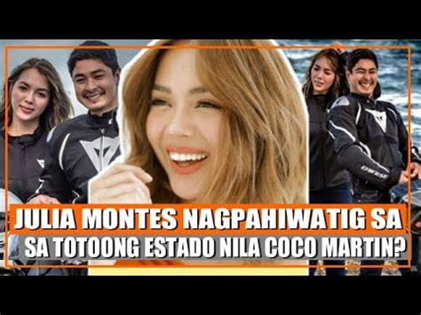 Julia Montes Nagpahiwatig Sa Totoong Estado Ng Relasyon Nila Ni Coco