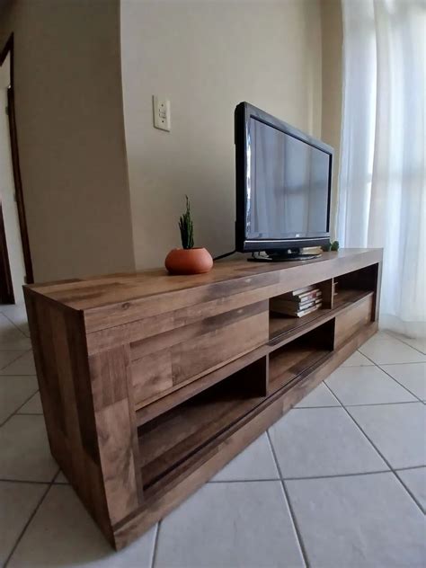 Rack Para Tv Em Mdf - Rack para TV em MDF Amadeirado - Nogueira - Racks e Painéis - Coqueiros ...
