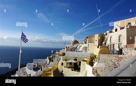 oia on santorini island Stock Photo - Alamy