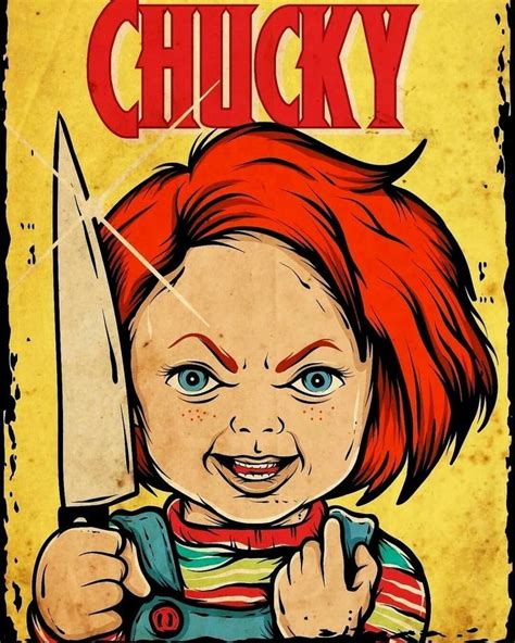 Chucky Horror Movie Art Horror Cartoon Chucky Drawing