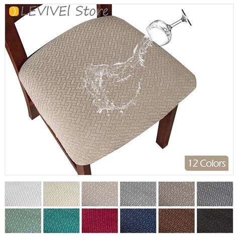 Levivel Imperme Vel Elastic Cadeira Seat Cover Monocrom Tica Jacquard