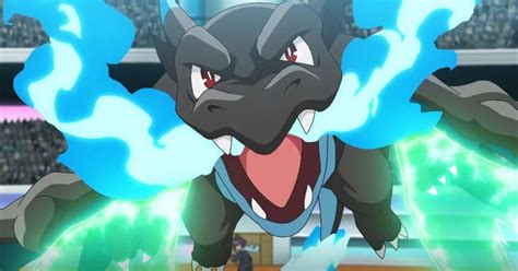 Pokemon Journeys Shows Off Alains Mega Charizard X In Battle Watch