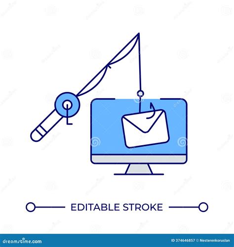Email Phishing Icon. Hacker Attacking Computer Sign. Online Mail