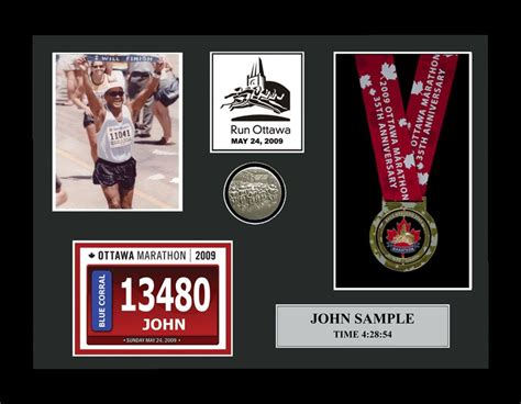 frame marathon bib | 2009 Ottawa Marathon & Half Marathon Plaques ...