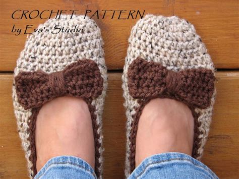 Adult Slippers Crochet Pattern Pdfeasy Great For Beginners Etsy